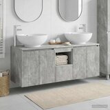  Set ormarića za kupaonicu 3 kom. Betonska siva | shoptok.hr