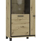 Livetastic VISOKA KOMODA, črna, barve hrasta | Shoptok.si