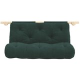 Karup Design Temno zelena raztegljiva sedežna garnitura iz rebrastega žameta 180 cm Hooked – Cene