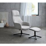 Unique Furniture Svetlo siv fotelj za sprostitev Manning – | Shoptok.si