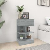 vidaXL Nočna omarica siva sonoma 40x35x65 cm konstruiran les | Shoptok.si