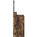  Toaletni stol s policom Dimljeni hrast 75,5 x 41 x 135 cm | shoptok.hr