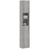  Kopalniška omarica siva sonoma 32x25,5x190 cm konstruiran les, (20673339) | Shoptok.si