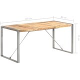  Blagovaonski stol 160x80x75 cm od masivnog grubog drva manga | shoptok.hr