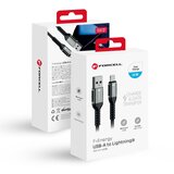 forcell kabal (kabl) f-energy C257 usb a na lightning 2,4A 12W 1,2 m crni Cene
