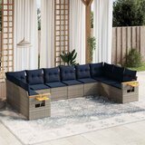  10-dijelni set vrtnih sofa od poliratana s jastucima sivi | shoptok.hr