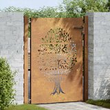  Vrtna vrata 100x150 cm Corten čelik Dizajn stabla | shoptok.hr