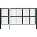  Vrtna vrata Čelik 400x150 cm Zelena | shoptok.hr
