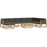  Set vanjskih sofa 9 pcs Bijela i antracit | shoptok.hr
