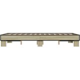  Okvir za krevet boja hrasta 120x190cm konstruirano drvo i metal | shoptok.hr