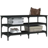 vidaXL Klop za čevlje črna 100x38,5x49 cm inženirski les | Shoptok.si