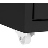  Mobilni ormarić za spise crni 28 x 41 x 109 cm metalni | Eponuda.com