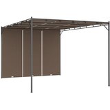  Vrtna sjenica s bočnim zastorom 4 x 3 x 2,25 m smeđe-siva | shoptok.hr