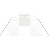  Staklenik s čeličnim okvirom bijeli 18 m² 6 x 3 x 2 m | shoptok.hr