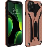 AVIZAR Etui iz dveh materialov, odporen na udarce, s stojalom za video podporo - rožnato zlato str. Apple iPhone 11 Pro, (20720649) Cene