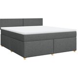 Maison Chic Box spring postelja - Vzmetna postelja z vzmetnico temno siva 180x200 cm blago SL17718, (21892191) | Shoptok.si