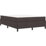  Postelja z vzmetnico z vzmetnico Temno rjava 140 x 190 cm blago, (5000126002) | Shoptok.si