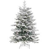 vidaXL Umetno Zložljivo Božično Drevo Bela 150 cm PE in PVC | Shoptok.si