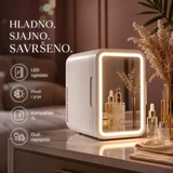 frižider 4L sa ogledalom, LED svetlom i 12V/220V napajanjem