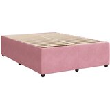  Krevet s oprugama i madracem ružičasti 140x190 cm baršunasti | shoptok.hr