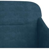  Klupa plava 110 x 76 x 80 cm baršunasta | shoptok.hr