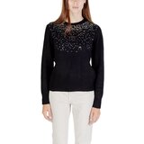 Jacqueline De Yong Puloverji Jdyamina L/S O-Neck Sequin Pullover Knt 15359708 Črna Cene