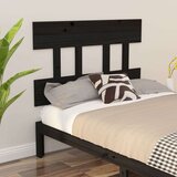  Uzglavlje za krevet crni 103 5 x 3 x 81 cm od masivne borovine | shoptok.hr
