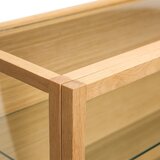 Hübsch Stenska vitrina v hrastovem dekorju v naravni barvi 60x60x27 cm Poetic – | Shoptok.si
