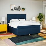  Krevet s oprugama i madracem plavi 180x200 cm od tkanine | shoptok.hr