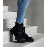 Gemre Black ankle boots with shiny inserts Prairie | Shoptok.si