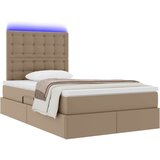 Krevet s prostorom za pohranu s LED-om Kapućino 120 x 200 cm | Eponuda.ba
