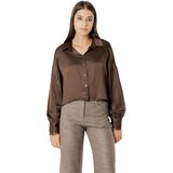 I AM Srajce & Bluze Elisa lace cuff viscose satin shirt L 021 Kostanjeva | Shoptok.si
