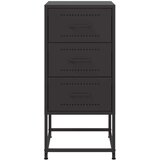 vidaXL Nočna omarica 2 kosa črna 36x39x78 cm jeklo | Shoptok.si