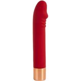 Lonely Charming Vibe Dick - vodootporni vibrator G-točke na baterije (crveni) | shoptok.hr