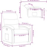  Naslonjač od tkanine tamnosmeđi | shoptok.hr