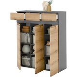 MID.YOU omara za čevlje antracit, barve hrasta | Shoptok.si