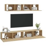  Komplet TV omaric 4-delni sonoma hrast inženirski les, (20734832) | Shoptok.si
