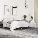 Maison Chic Posteljni okvir - Dvoposteljna postelja - Zakonska postelja črn 200x200 cm inženirski les in kovina-J4849, (21768750) | Shoptok.si