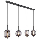 Dieter Knoll viseča Svetilka 15345-4lu Blacky | Shoptok.si
