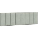 Maison Chic Posteljno vzglavje - Vzglavna omarica - Vzglavna stranica svetlo siva 160 cm žamet, (21704218) | Shoptok.si
