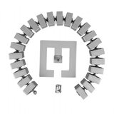 Bachmann organizator kablov Quadro SET srebrn 930.017 | Shoptok.si