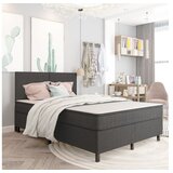  Posteljni okvir boxspring sivo blago 140x200 cm | Shoptok.si
