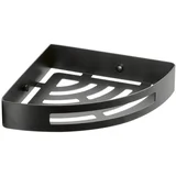 Uglova polica za tuš SMART 21x4,5 cm mat crna