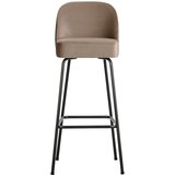 WOOOD Bež žameten barski stol (višina sedeža 79 cm) Vogue – Cene