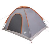 Kamping šator s krovom Siva i narančasta 275 x 215 x 125 cm | shoptok.hr