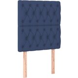Maison Chic Posteljno vzglavje - Vzglavna omarica 2 kosa modro 80x7x78/88 cm blago, (22077234) Cene