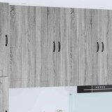  Stenska kuhinjska omarica s polico Siva Sonoma 60 x 31 x 100 cm | Shoptok.si