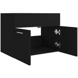 vidaXL Omarica za umivalnik črna 60x38,5x46 cm iverna plošča | Shoptok.si