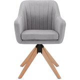 Bessagi Home naslanjač lucita, siva, žamet | Shoptok.si