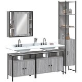 vidaXL 4-dijelni set kupaonskih ormarića boja hrasta sonome drveni | shoptok.hr